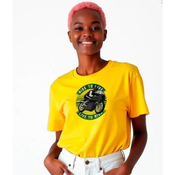 тениска,дамски,тениски,kruskis,ride,to,live,short,sleeve,t,shirt,yellow,(yellow)