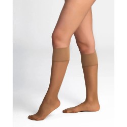 дамски,чорапогащи,и,клинове,dim,paris,beauty,resist,20,deniers,knee,high,stockings,3,pairs,natural,(beige)