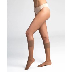 дамски,чорапогащи,и,клинове,dim,paris,beauty,resist,knee,high,stockings,3,pairs,makeup,(beige)
