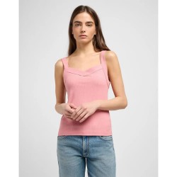 тениска,дамски,тениски,lee,rib,cami,sleeveless,t,shirt,pink,(cassie,pink)