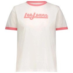 тениска,дамски,тениски,lee,ringer,short,sleeve,t,shirt,cassie,pink,(pink)