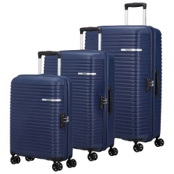 куфари,american,tourister,liftoff,spinner,tsa,33.5,70,95.5l,trolley,bag,3,units,midnight,blue,(blue)