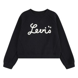 блуза,детски,блузи,levi´s,®,mixed,textures,crew,sweatshirt,black,(jet,black)