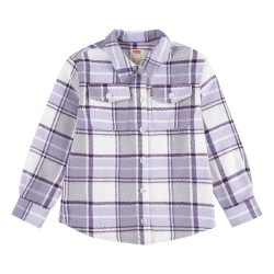 Риза с дълъг ръкав Levi´s ® Plaid Shacket long sleeve shirt - Purple (Heirloom Lilac) риза,с,дълъг,ръкав,детски,ризи,levi´s,®,plaid,shacket,long,sleeve,shirt,purple,(heirloom,lilac)