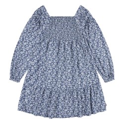 Рокля Levi´s ® Smocked long sleeve dress - Blue (Vintage Indigo) рокля,дамски,поли,и,рокли,levi´s,®,smocked,long,sleeve,dress,blue,(vintage,indigo)