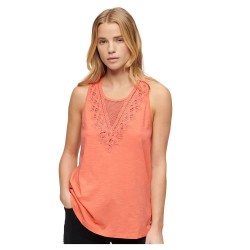 тениска,дамски,тениски,superdry,lace,sleeveless,t,shirt,fusion,coral,(orange)