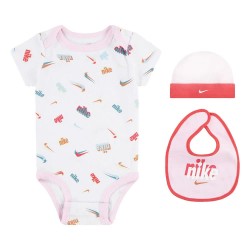 Nike Short sleeve Body 3 units - White / Pink (White) детски,облекла,за,момчета,детски,облекла,за,момичета,nike,short,sleeve,body,3,units,white,pink,(white)