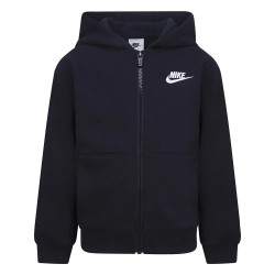 Поларена блуза Nike Club Fleece Lbr full zip sweatshirt - Black (Black) поларена,блуза,детски,блузи,nike,club,fleece,lbr,full,zip,sweatshirt,black,(black)