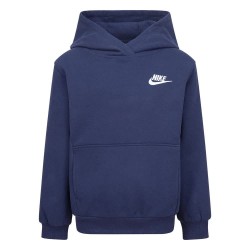 Суичър Nike Club Fleece Lbr Po hoodie - Blue (Midnight Navy) суичър,детски,блузи,nike,club,fleece,lbr,po,hoodie,blue,(midnight,navy)