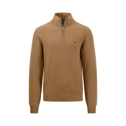 блуза,мъжки,пуловери,fynch,hatton,1413222,half,zip,sweater,brown