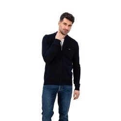 блуза,мъжки,пуловери,fynch,hatton,1413223,full,zip,sweater,navy,(blue)