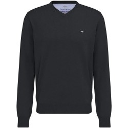 блуза,мъжки,пуловери,fynch,hatton,sfpk211,v,neck,sweater,charcoal,(black)