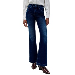 дънки,дамски,панталони,salsa,jeans,faith,flare,premium,jeans,blue