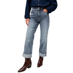 дънки,дамски,панталони,salsa,jeans,faith,straight,with,cuff,jeans,grey