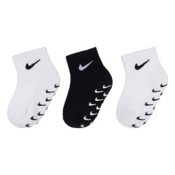 Чорапи Nike Gripper S Quarter short socks 3 pairs - White / Black (White) чорапи,мъжки,чорапи,дамски,чорапи,nike,gripper,s,quarter,short,socks,3,pairs,white,black,(white)