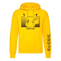 суичър,мъжки,пуловери,heroes,pokemon,pikachu,katakana,hoodie,yellow,(yellow)