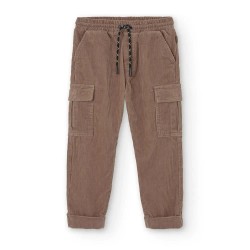 Панталони Boboli Corduroy pants - Brown (Brown) панталони,мъжки,панталони,дамски,панталони,boboli,corduroy,pants,brown,(brown)