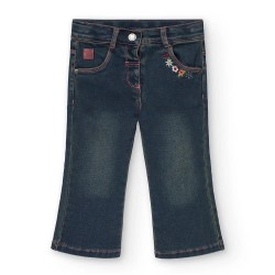 Панталони Boboli Denim Knit pants - Blue (Dirty Washed) панталони,мъжки,панталони,дамски,панталони,boboli,denim,knit,pants,blue,(dirty,washed)