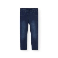 Панталони Boboli Fleece Denim pants - Blue (Blue) панталони,мъжки,панталони,дамски,панталони,boboli,fleece,denim,pants,blue,(blue)
