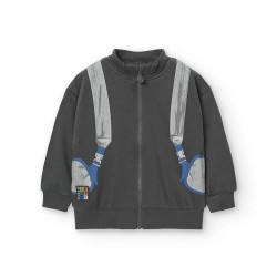Яке Boboli Fleece jacket - Grey (Anthracite) яке,мъжки,якета,дамски,якета,и,палта,boboli,fleece,jacket,grey,(anthracite)