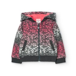 Яке Boboli Fleece Printed jacket - Pink (Print) яке,мъжки,якета,дамски,якета,и,палта,boboli,fleece,printed,jacket,pink,(print)