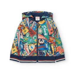 Яке Boboli Fleece Printed jacket - Multicolor (Print) яке,мъжки,якета,дамски,якета,и,палта,boboli,fleece,printed,jacket,multicolor,(print)