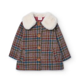 Яке Boboli Jacquard Check jacket - Brown (Checks) яке,мъжки,якета,дамски,якета,и,палта,boboli,jacquard,check,jacket,brown,(checks)