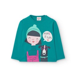 тениска,мъжки,тениски,дамски,тениски,boboli,knit,basic,long,sleeve,t,shirt,blue,(lake)