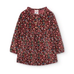 рокля,дамски,поли,и,рокли,boboli,knit,long,sleeve,dress,multicolor,(print)