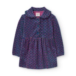 рокля,дамски,поли,и,рокли,boboli,knit,long,sleeve,dress,multicolor,(print)