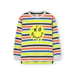 Тениска Boboli Knit Striped long sleeve T-shirt - Multicolor (Stripes) тениска,мъжки,тениски,дамски,тениски,boboli,knit,striped,long,sleeve,t,shirt,multicolor,(stripes)