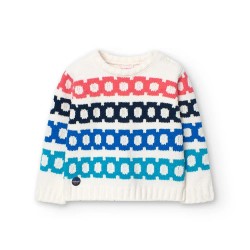 Блуза Boboli Knitwear sweater - White (Off White) блуза,мъжки,пуловери,дамски,пуловери,boboli,knitwear,sweater,white,(off,white)