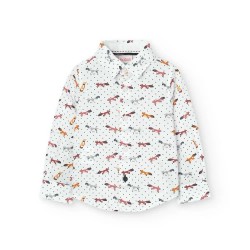 Риза с дълъг ръкав Boboli Poplin long sleeve shirt - Multicolor (Print) риза,с,дълъг,ръкав,дамски,ризи,мъжки,ризи,boboli,poplin,long,sleeve,shirt,multicolor,(print)