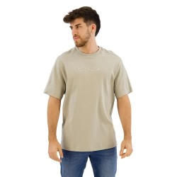 тениска,мъжки,тениски,calvin,klein,shadow,embossed,logo,short,sleeve,t,shirt,london,fog,(beige)
