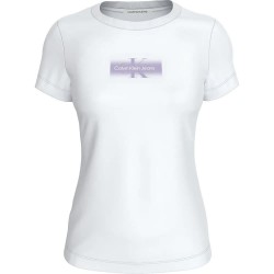 тениска,дамски,тениски,calvin,klein,jeans,faded,monologo,short,sleeve,t,shirt,white,(bright,white)