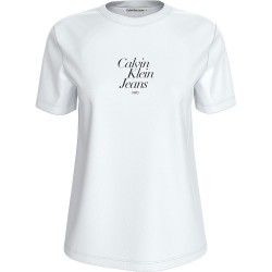 тениска,дамски,тениски,calvin,klein,jeans,font,graphic,short,sleeve,t,shirt