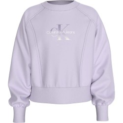 Блуза Calvin klein jeans Gradient Monogram Cn sweatshirt - Purple (Pastel Lilac) блуза,детски,блузи,calvin,klein,jeans,gradient,monogram,cn,sweatshirt,purple,(pastel,lilac)