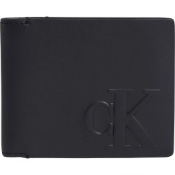 портфейли,и,портмонета,calvin,klein,jeans,logo,emboss,bifold,wallet,black,(black)
