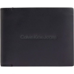 портфейли,и,портмонета,calvin,klein,jeans,logo,print,bifold,id,wallet,black,(black)