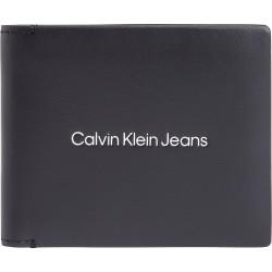 портфейли,и,портмонета,calvin,klein,jeans,logo,print,bifold,w,coin,wallet,black