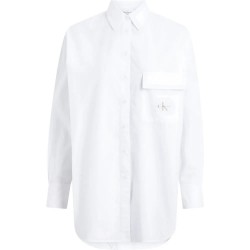риза,с,дълъг,ръкав,дамски,блузи,дамски,ризи,calvin,klein,jeans,long,utility,long,sleeve,shirt,white