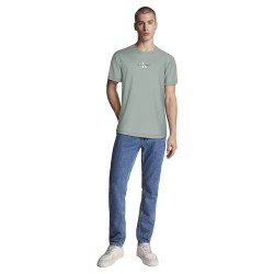 тениска,мъжки,тениски,calvin,klein,jeans,monologo,short,sleeve,t,shirt,green