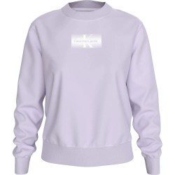 Блуза Calvin klein jeans Outlined Cn sweatshirt - Purple (Pastel Lilac) блуза,дамски,блузи,calvin,klein,jeans,outlined,cn,sweatshirt,purple,(pastel,lilac)