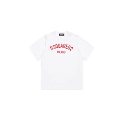 детска,тениска,детски,тениски,dsquared2,kids,dq1983,short,sleeve,t,shirt,white,red,print,(white)