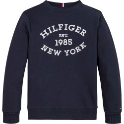 блуза,детски,блузи,tommy,hilfiger,monotype,flock,regular,sweatshirt,blue