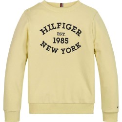 блуза,детски,блузи,tommy,hilfiger,monotype,flock,regular,sweatshirt,green,(lemon,zest)
