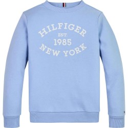 блуза,детски,блузи,tommy,hilfiger,monotype,flock,regular,sweatshirt,vessel,blue,(blue)