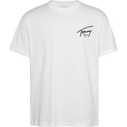 тениска,мъжки,тениски,tommy,jeans,regular,signature,ext,short,sleeve,t,shirt,white