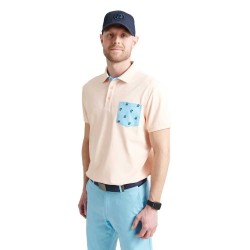 мъжки,блузи,с,яка,abacus,golf,eagle,short,sleeve,polo,orange,(apricot)