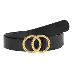 колан,колани,vero,moda,ditte,coated,belt,black,(black,w,gold)